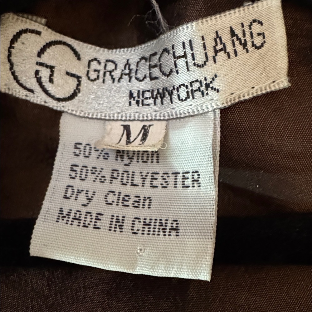 Grace Chuang Vintage Stylish Zebra Print Women's Jacket size Medium - Picture 4 of 4